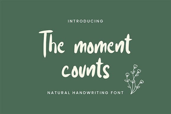 Bringing Your Brand to Life with The Moment Counts Font
