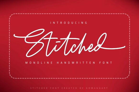 Discover Stitched: A Font Made for Crafts and Products