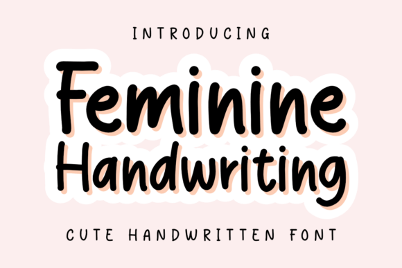 Feminine Handwriting: A Playful Script Font for Campaigns
