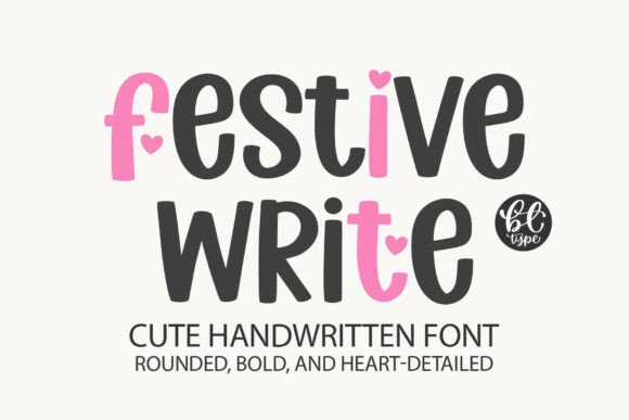 Festive Write: A Handwritten Font for Editorial Elegance