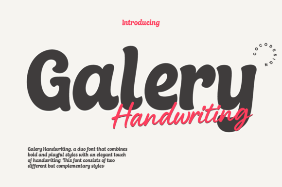 Galery Handwriting: A Font Duo for a Professional Brand