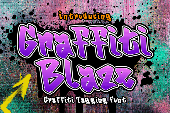 Graffitti Blaze: A Font That Sparks Your Handmade Brand