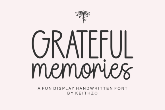 Grateful Memories Font: A Warm Touch for Digital Design