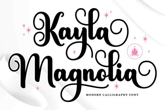 Kayla Magnolia: A Modern Calligraphy Font for Campaign Design