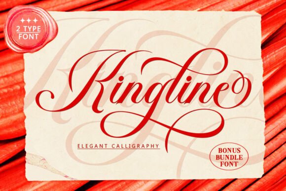 Kingline Font: A Luxurious Script Typeface for Digital Projects