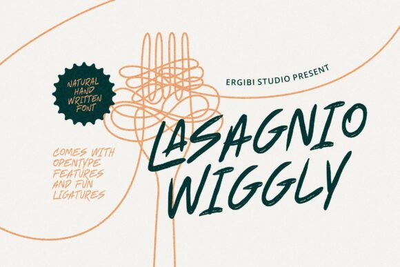 Lasagnio Wiggly: The Friendly Font for Polishing Your Brand