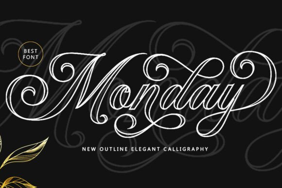 Monday Outline: A Script Font for Elegant Web Design