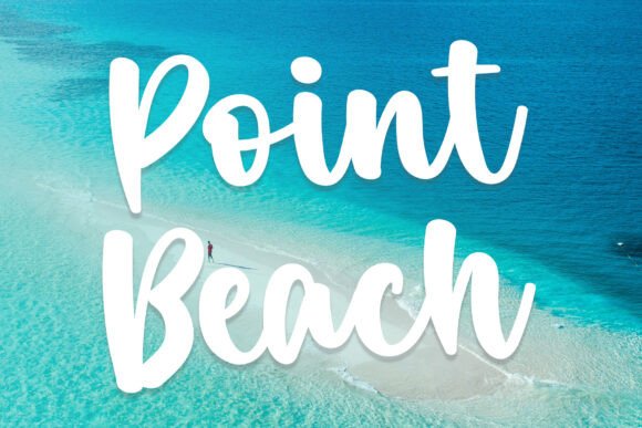 Point Beach: A Breezy Script Font for Editorial Design