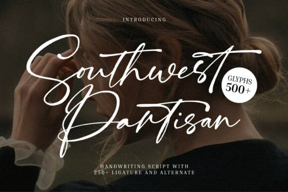 Southwest Partisan: A Luxurious Cursive Font for Editorial Branding