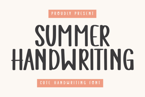 Summer Handwriting: A Font for Creative Product Makers