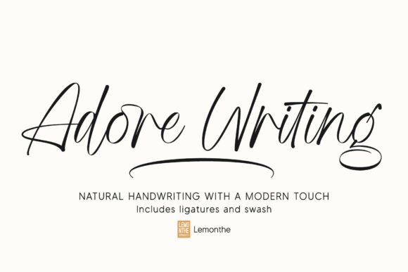 The Elegant Strategy of Adore Writing Font